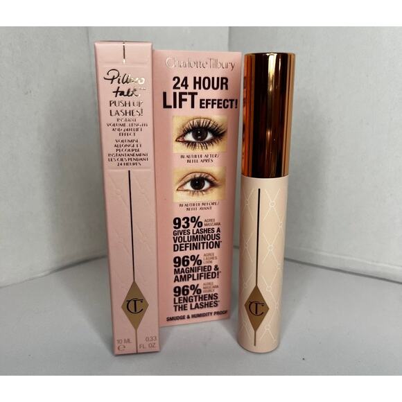 NWT Charlotte Tilbury Pillow Talk Push Up Lashes Mascara Super Black 10 ml - Picture 1 of 5